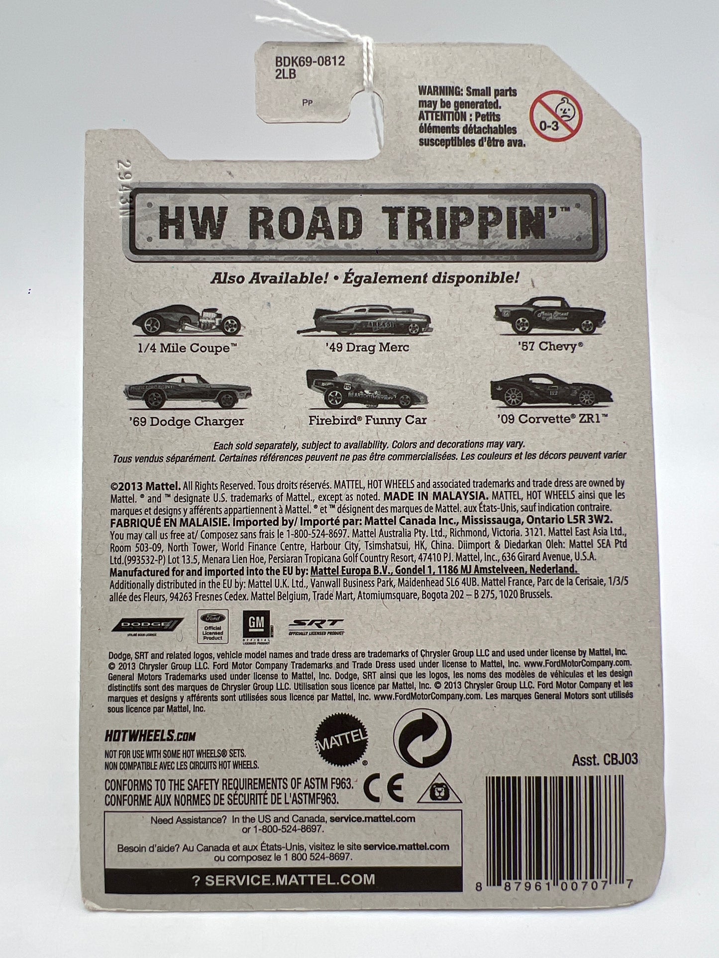 2014 Hot Wheels HW Road Trippin #9 57 Chevy Black 161A