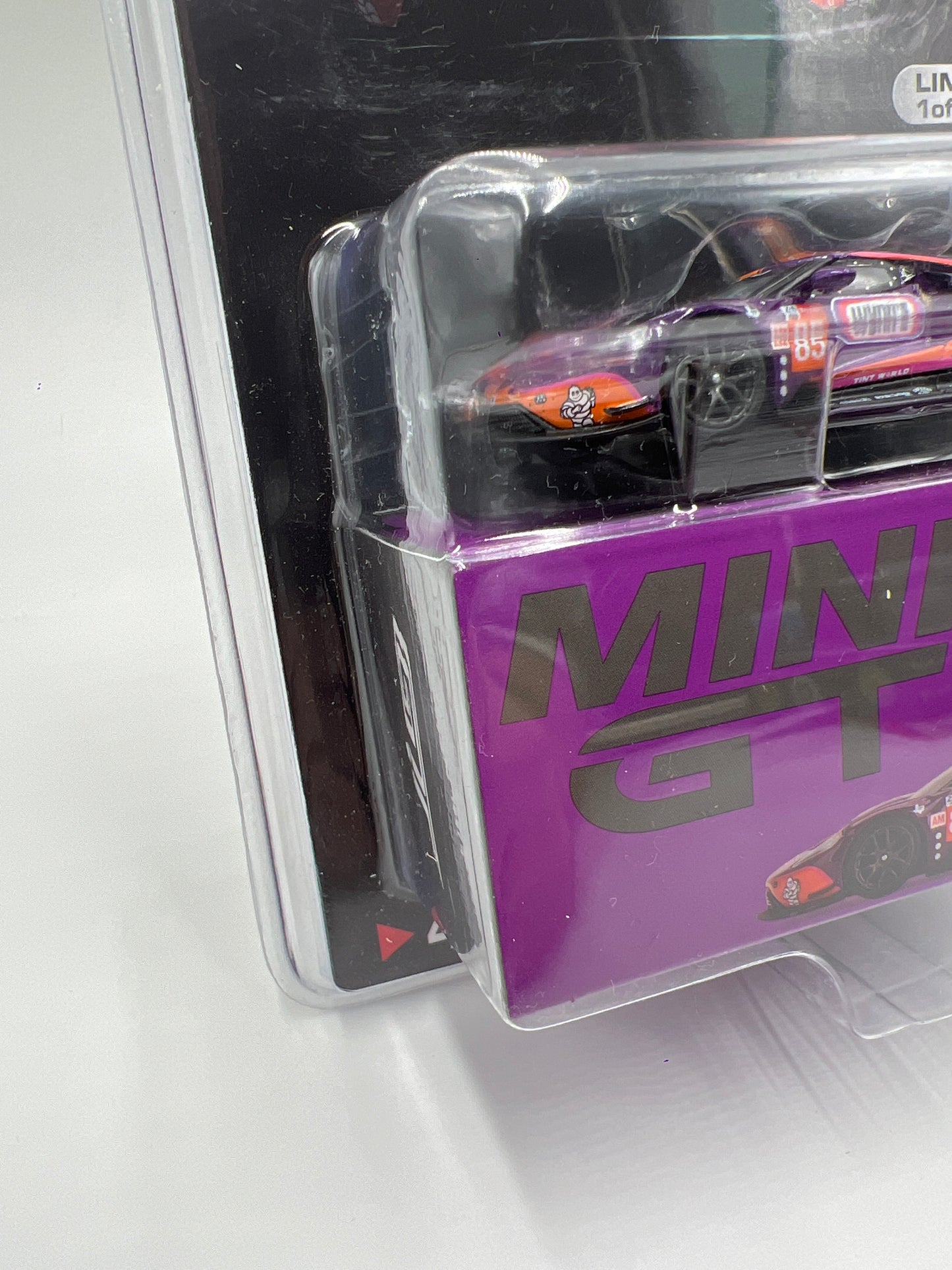 Mini GT Mijo Exclusives #438 Ford GT #85 Wynns Le Mans Purple