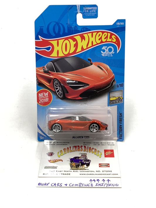 2018 Hot Wheels #178 McLaren 720S 104I