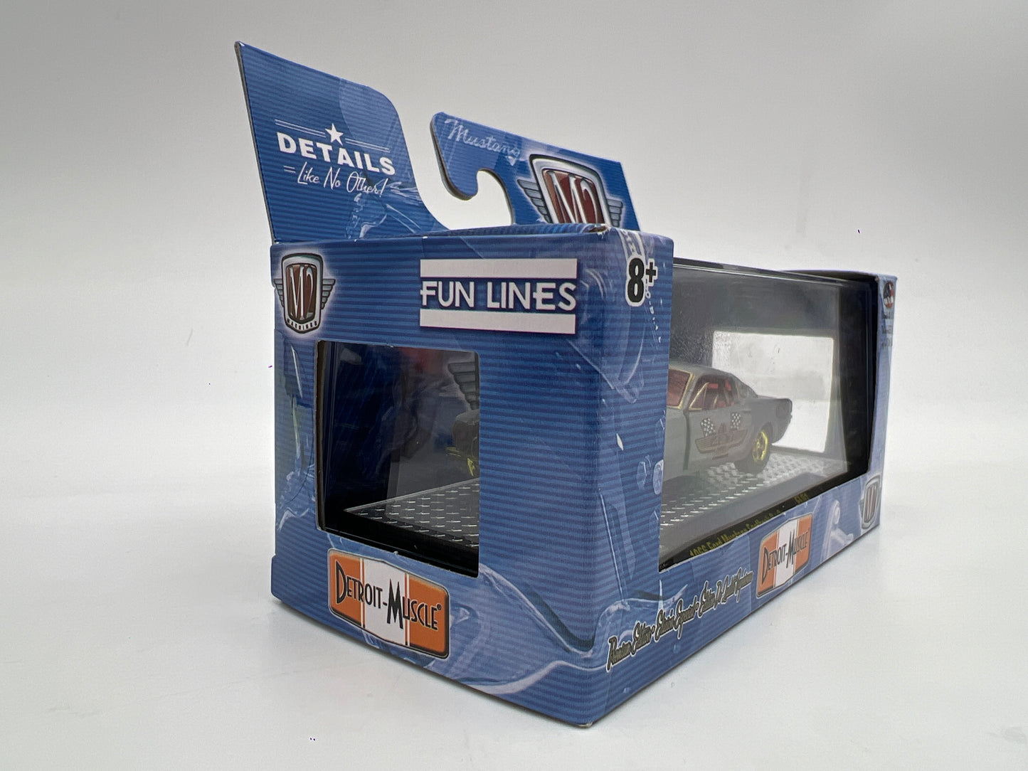 M2 Machines FL01 Fun Lines Exclusive RAW CHASE 1/300 1966 Ford Mustang Fastback 2+2