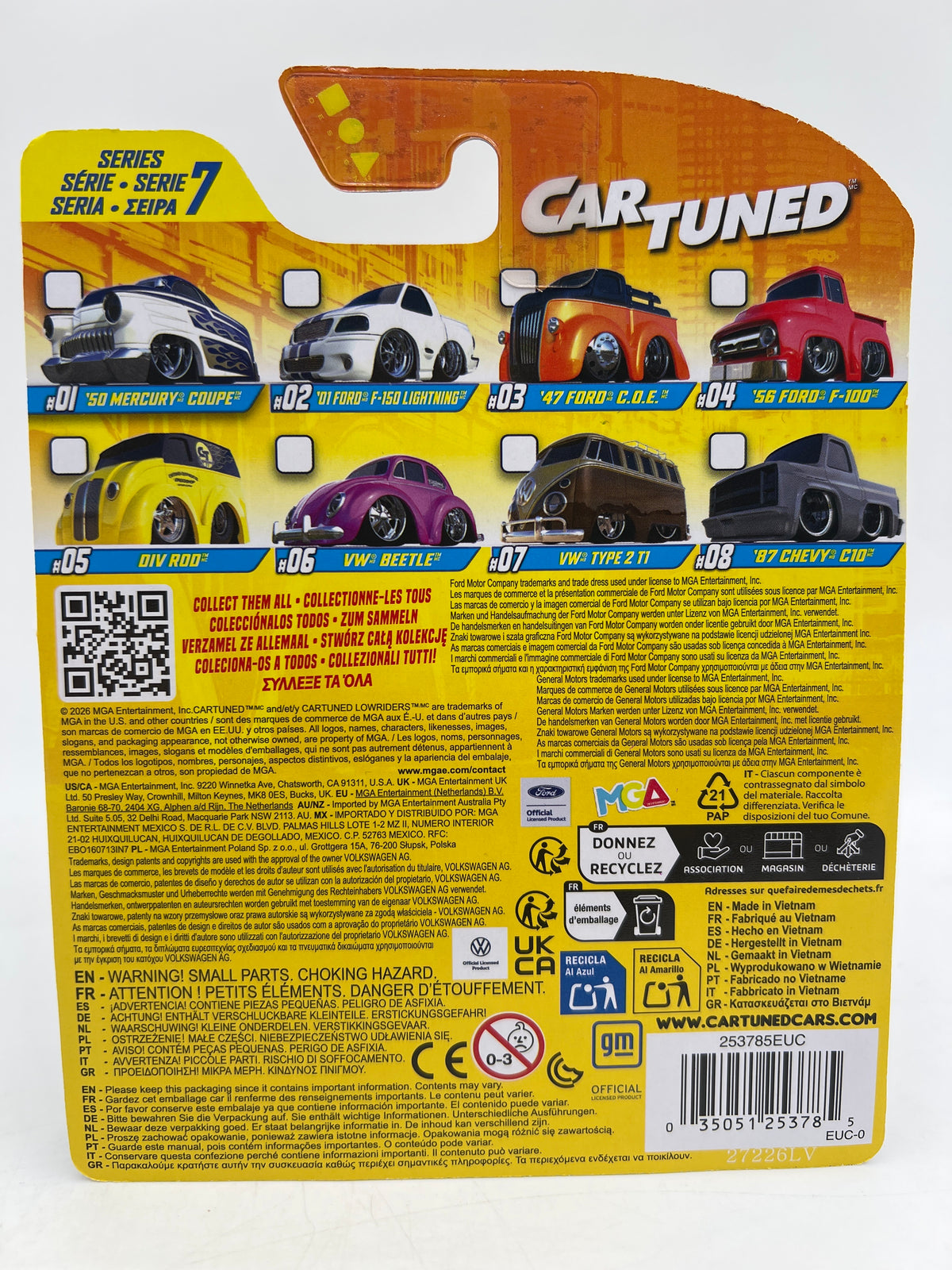 MGA Car Tuned Hobby Exclusive Series 7 #7 VW Type 2 T1 Brown