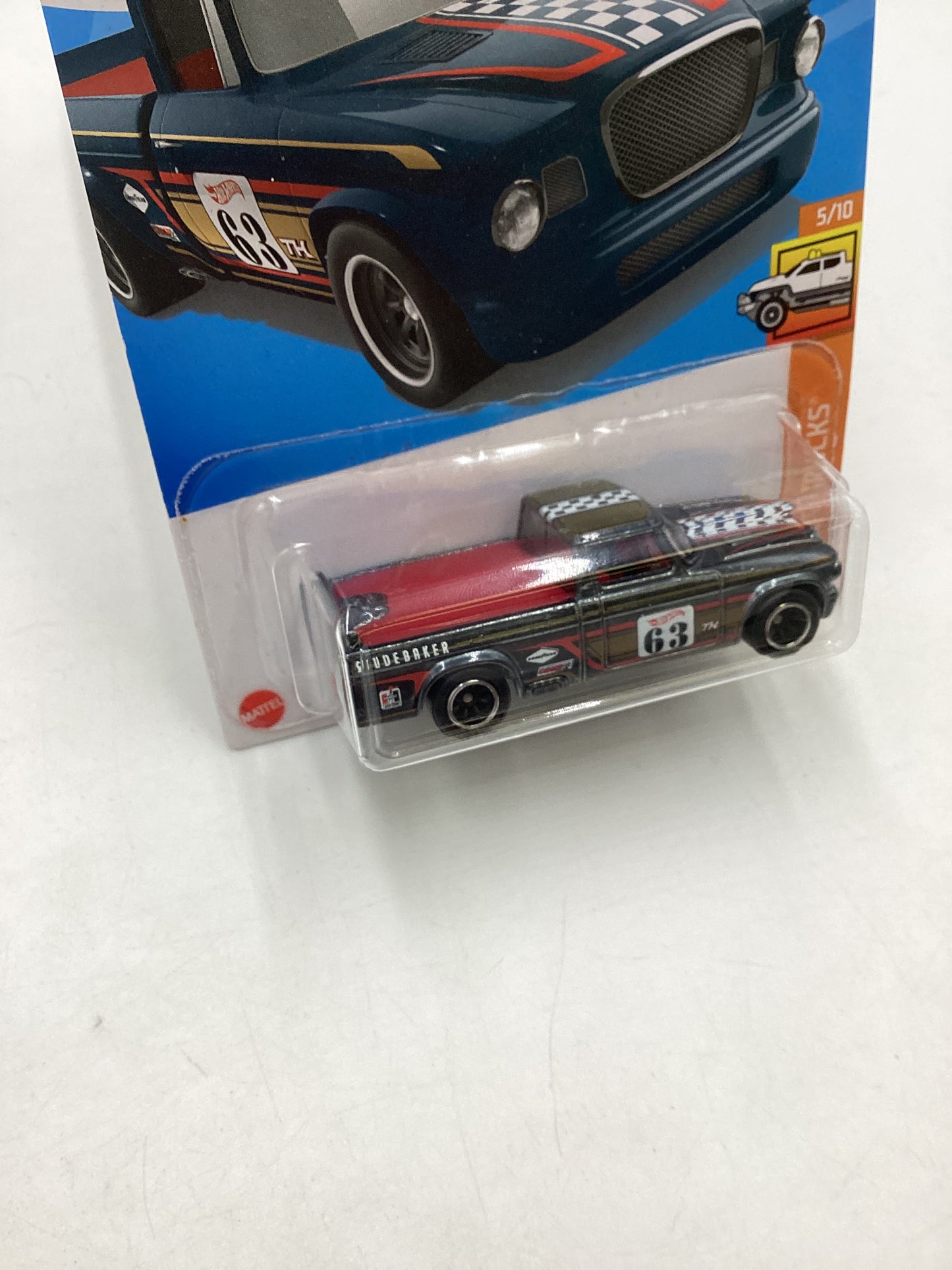 2022 Hot Wheels Super Treasure Hunt #093 63 Studebaker Champ W/ Protector