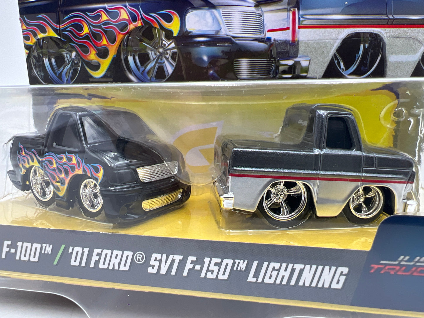 MGA Car Tuned Double Pack Series 9 Just Truckn 68 Ford F-100 & 01 SVT F-150 Lightning