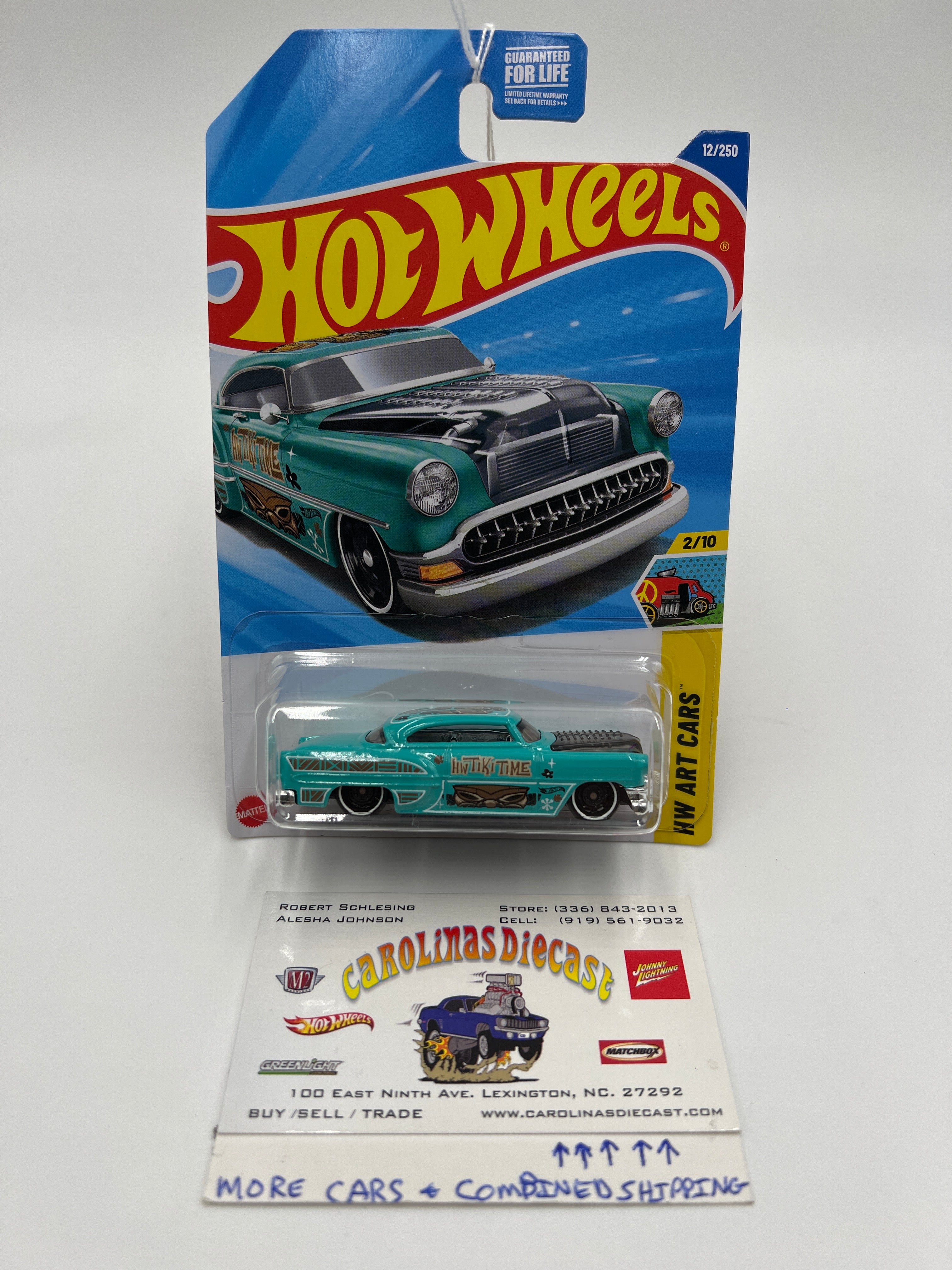 2025 Hot Wheels B Case #12 Custom 53 Chevy Light Blue creased j