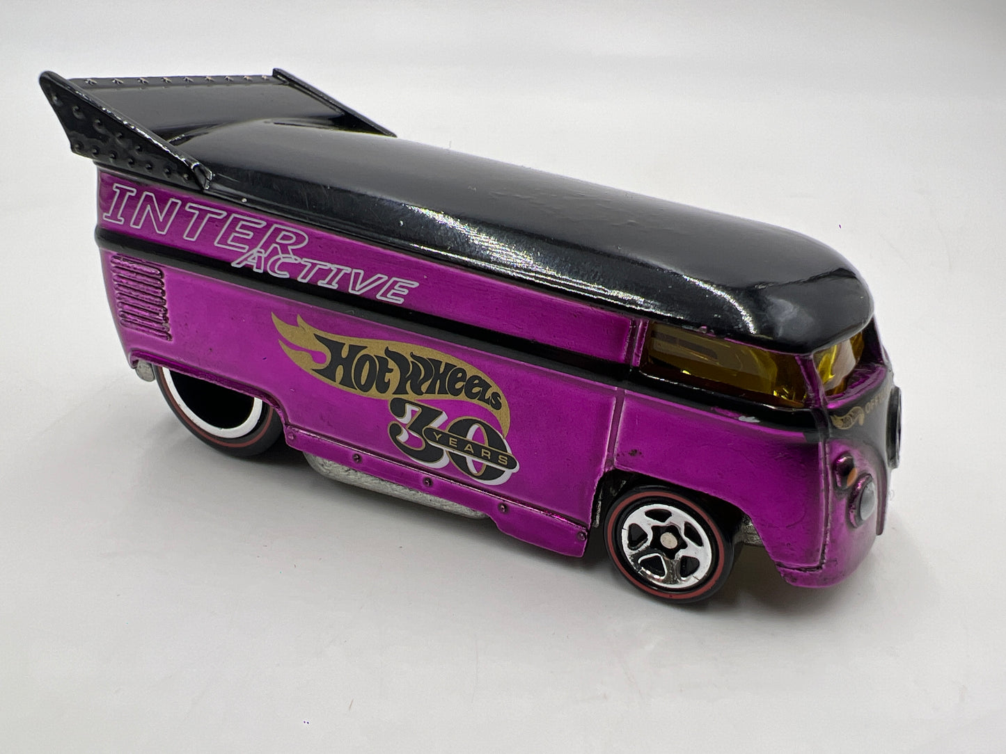 Hot Wheels 30 Years Interactive Volkswagen Drag Bus Purple Loose