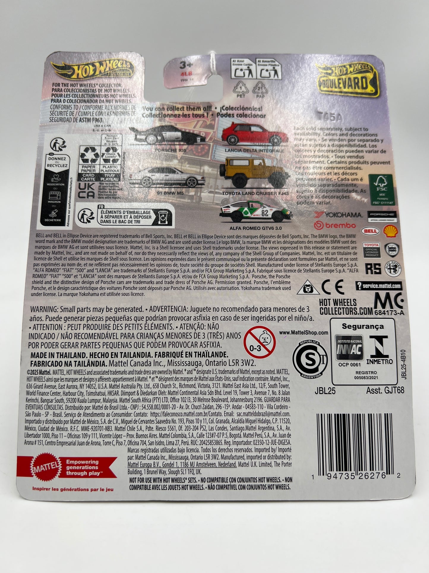 2025 Hot Wheels Premium Boulevard #119 Toyota Land Cruiser FJ43 Yellow 264H