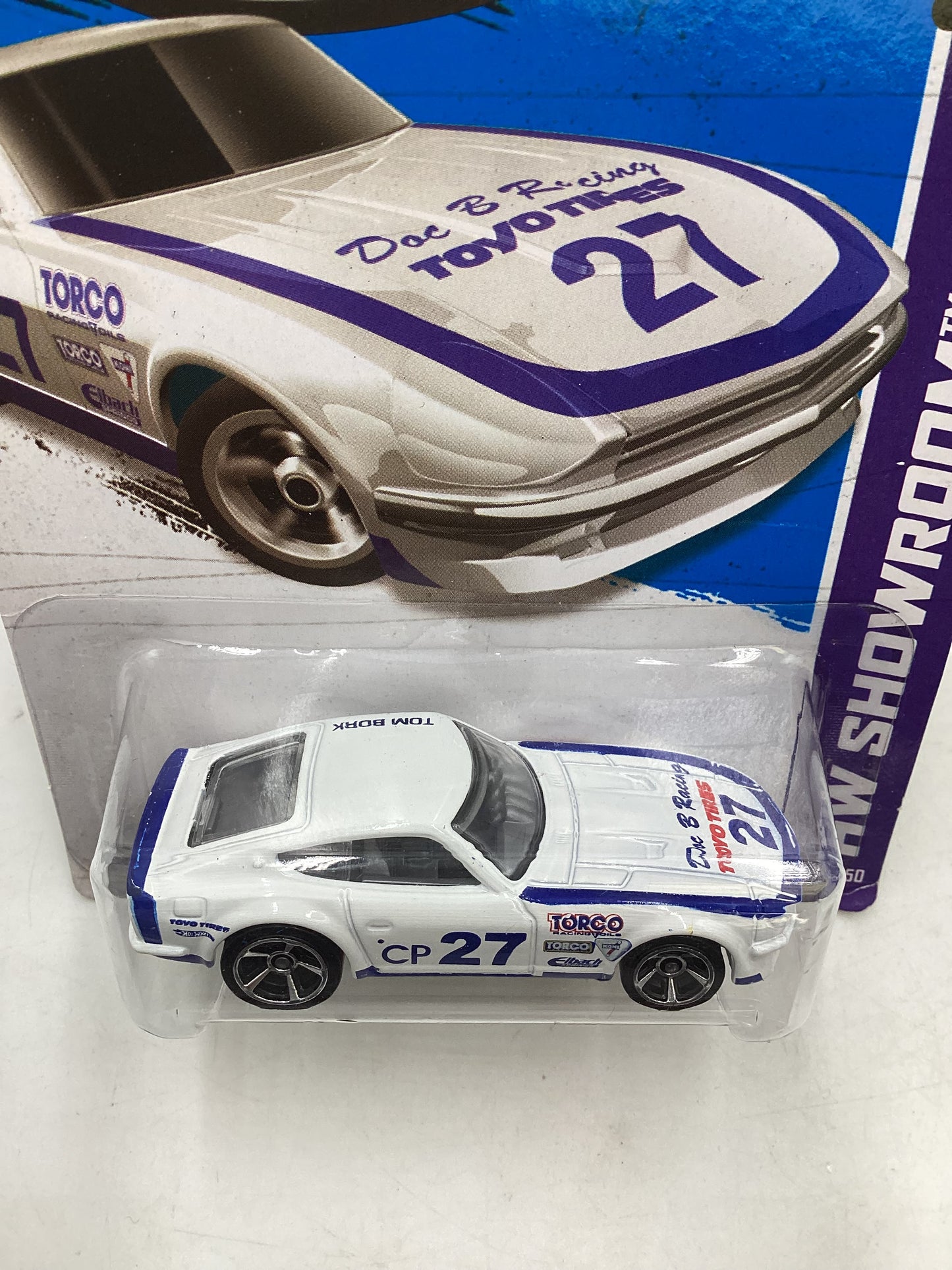 2013 Hot Wheels #159 Datsun 240Z White 88B