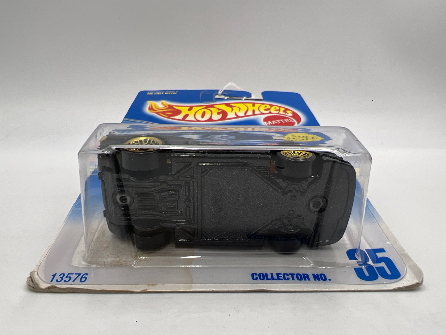 1992 Hot Wheels Gold Metal Speed #35 Ferrari Testarossa Black Mesh Wheels Card Not Perfect SR