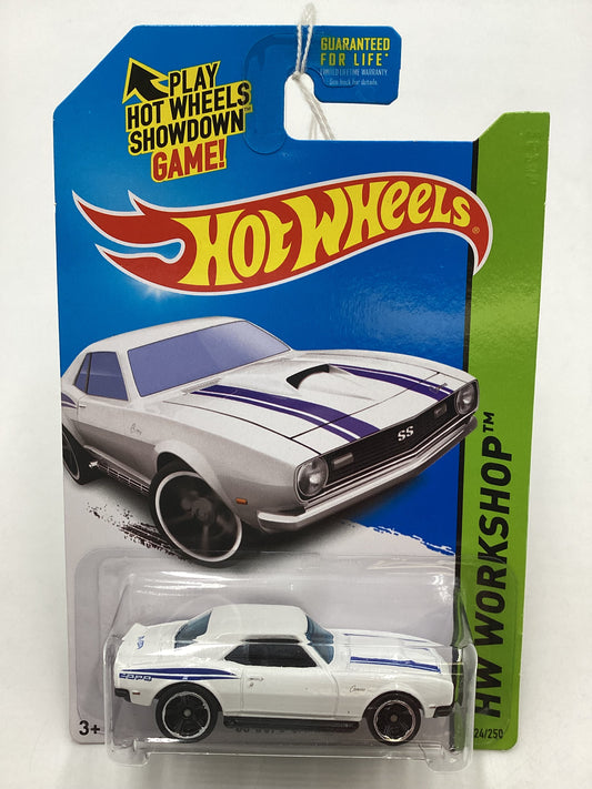 2014 Hot Wheels #224 68 Copo Camaro White crease in card 8F