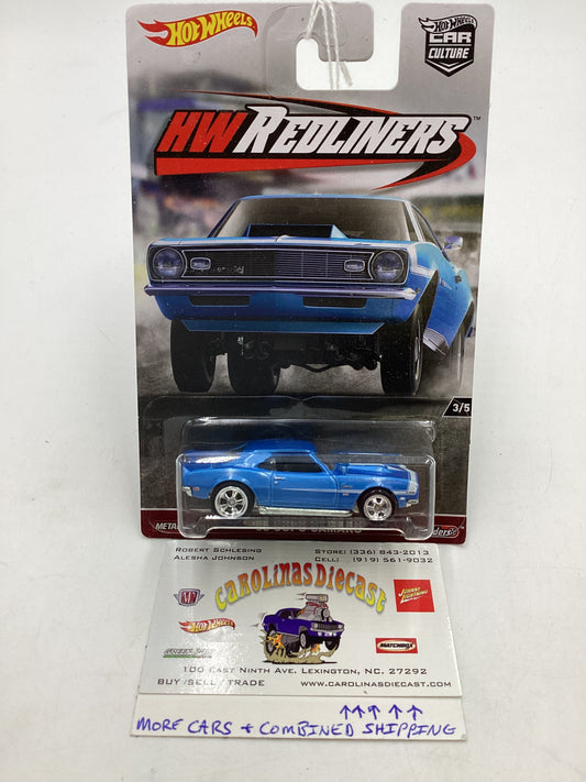 HW 2017 Redliners 3/5 68 Copo Camaro read description 245R