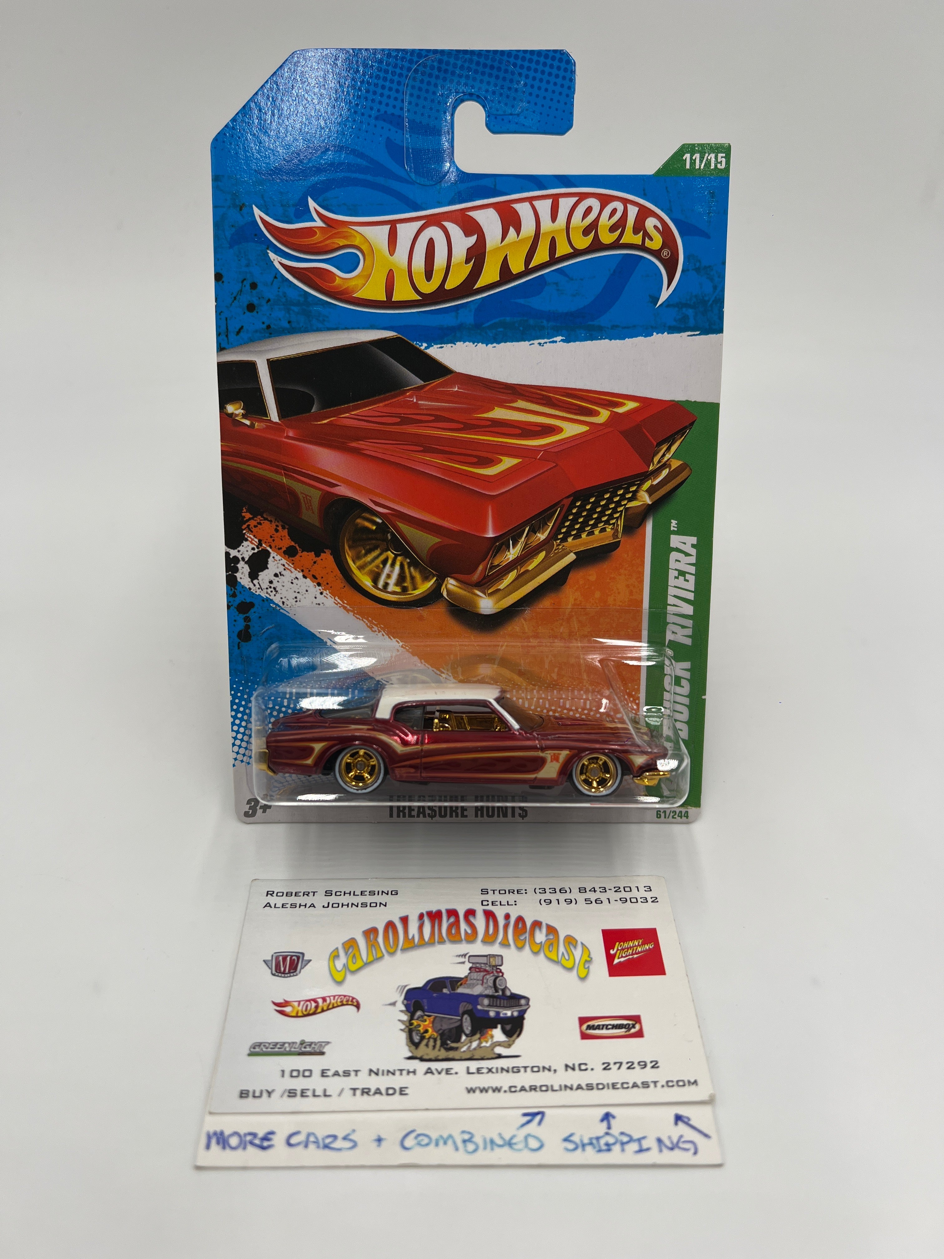 2011 Hot Wheels Super Treasure Hunt #61 1971 Buick Riviera Red W