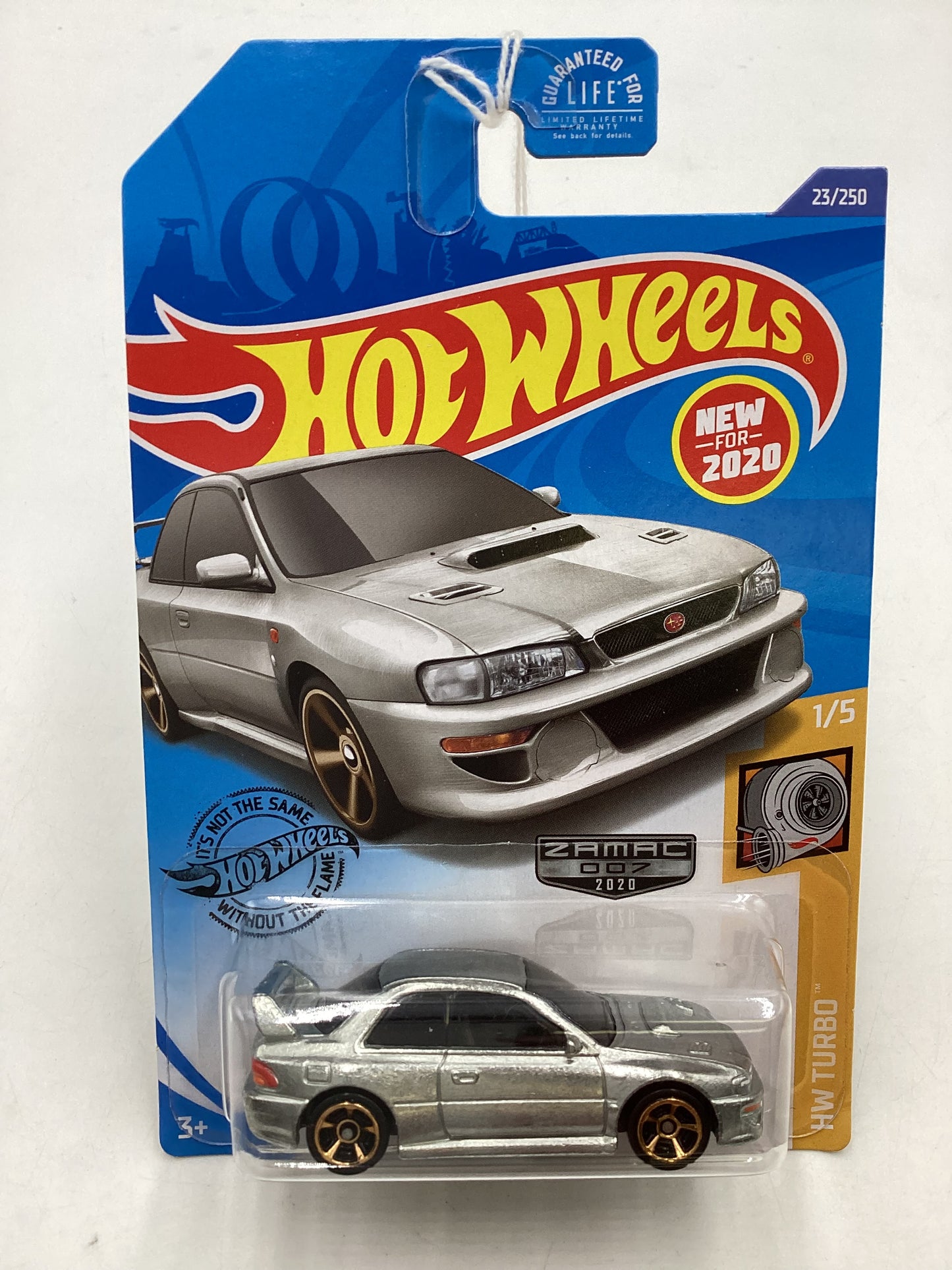 2020 Hot wheels Zamac 007 #23 *Cracked Blister* 98 Subaru Impreza 22B STI-version 148A