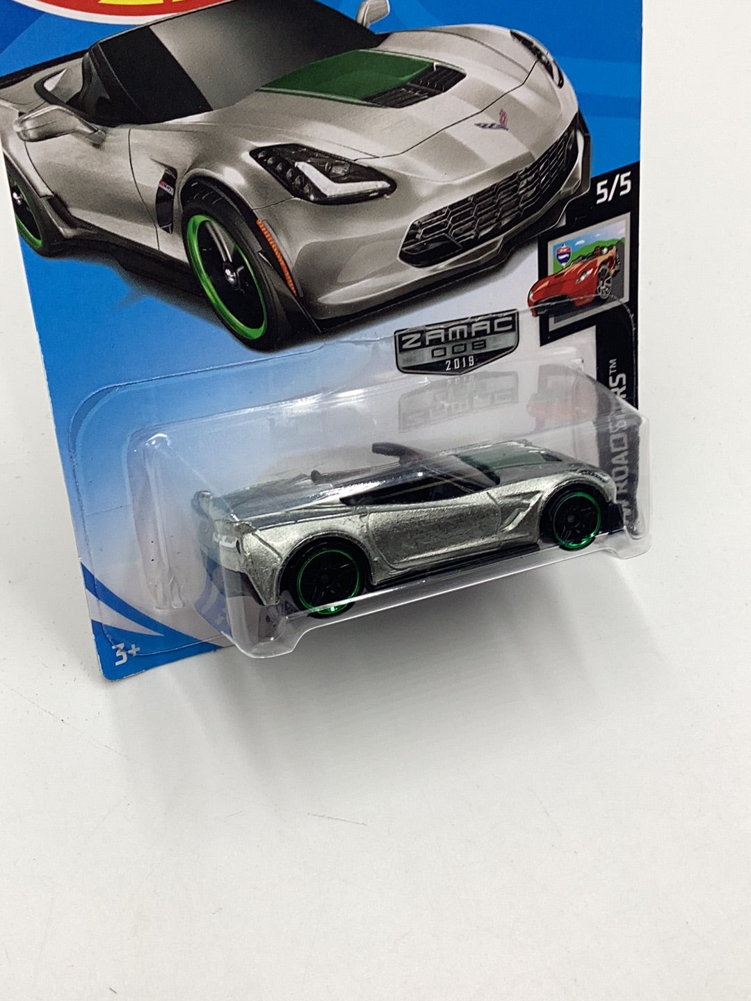 2019 Hot Wheels Corvette C7 Z06 Convertible Walmart Exclusive Zamac #8 146G