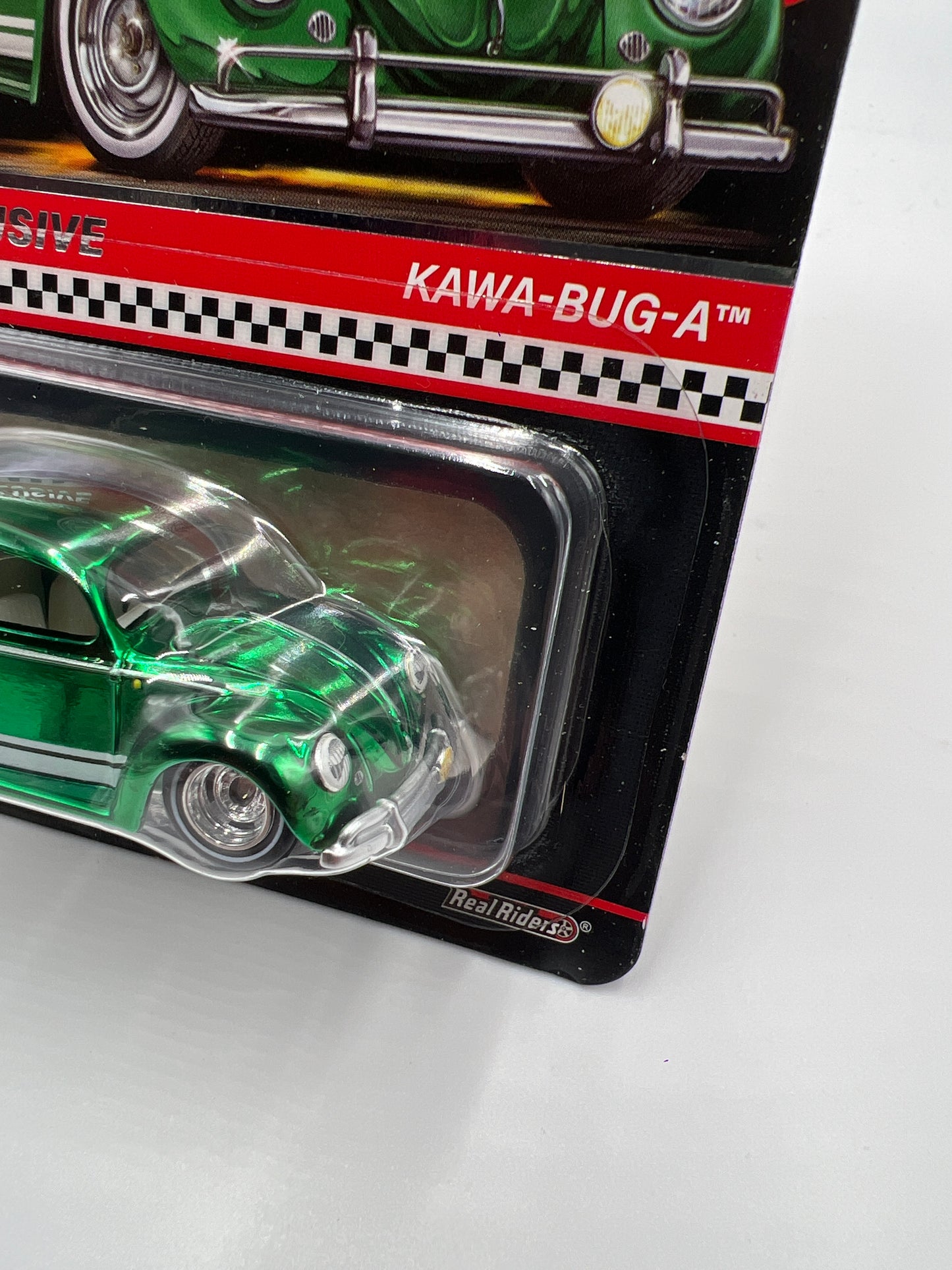 2024 Hot Wheels RLC Club Exclusive Kawa-Bug-A Green W/Protector W/Patch & Button