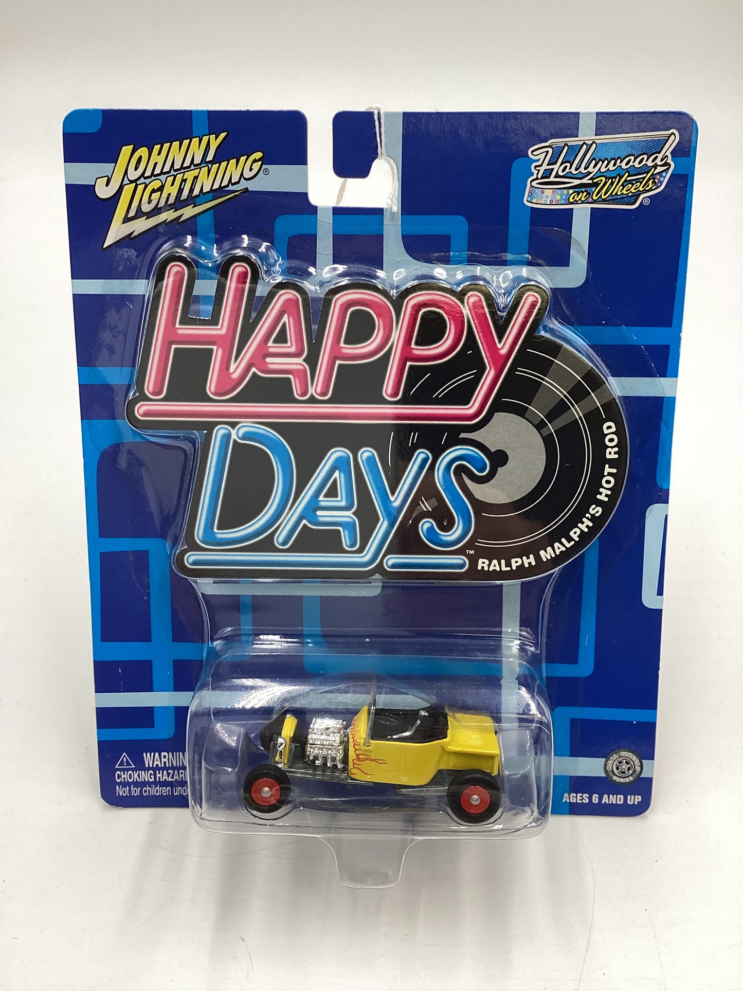 Johnny Lightning Hollywood On Wheels Happy Days Ralph Malphs Hot Rod Yellow