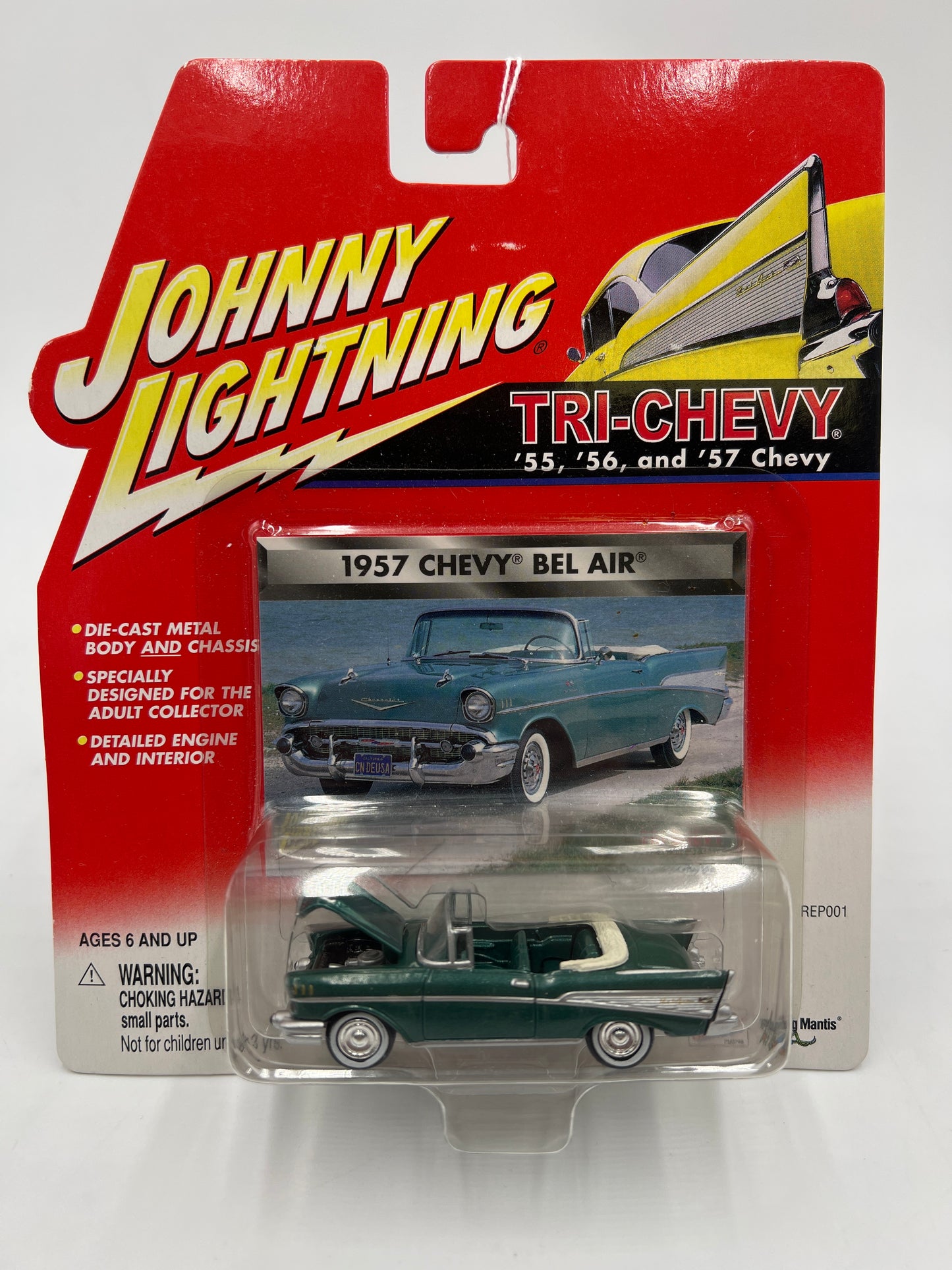 Johnny Lightning Tri-Chevy 1957 Chevy Bel Air Green 219F