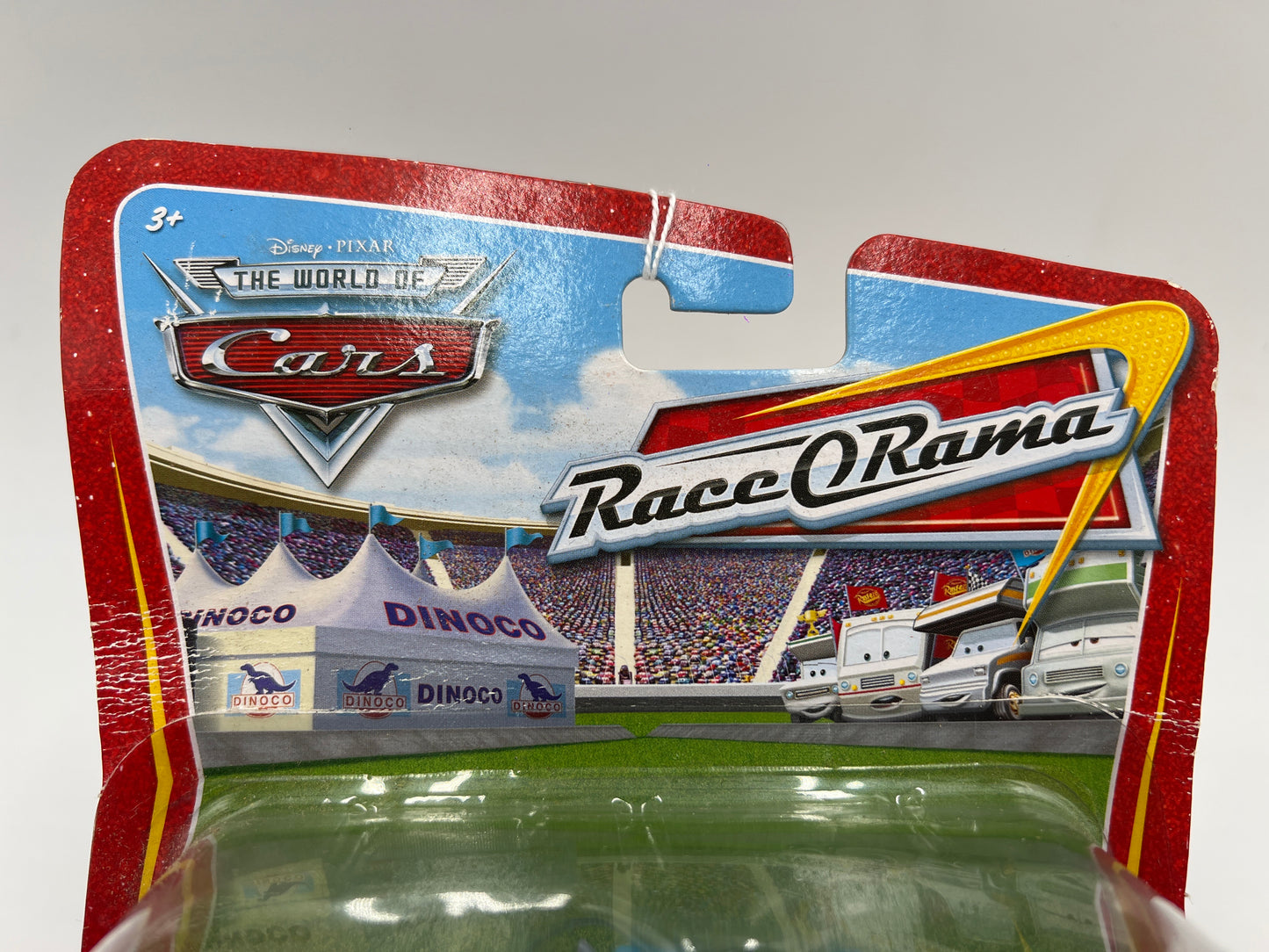 Disney Pixar The World Of Cars Race O Rama #10 Mega Size Gray Semi Dinoco 141F