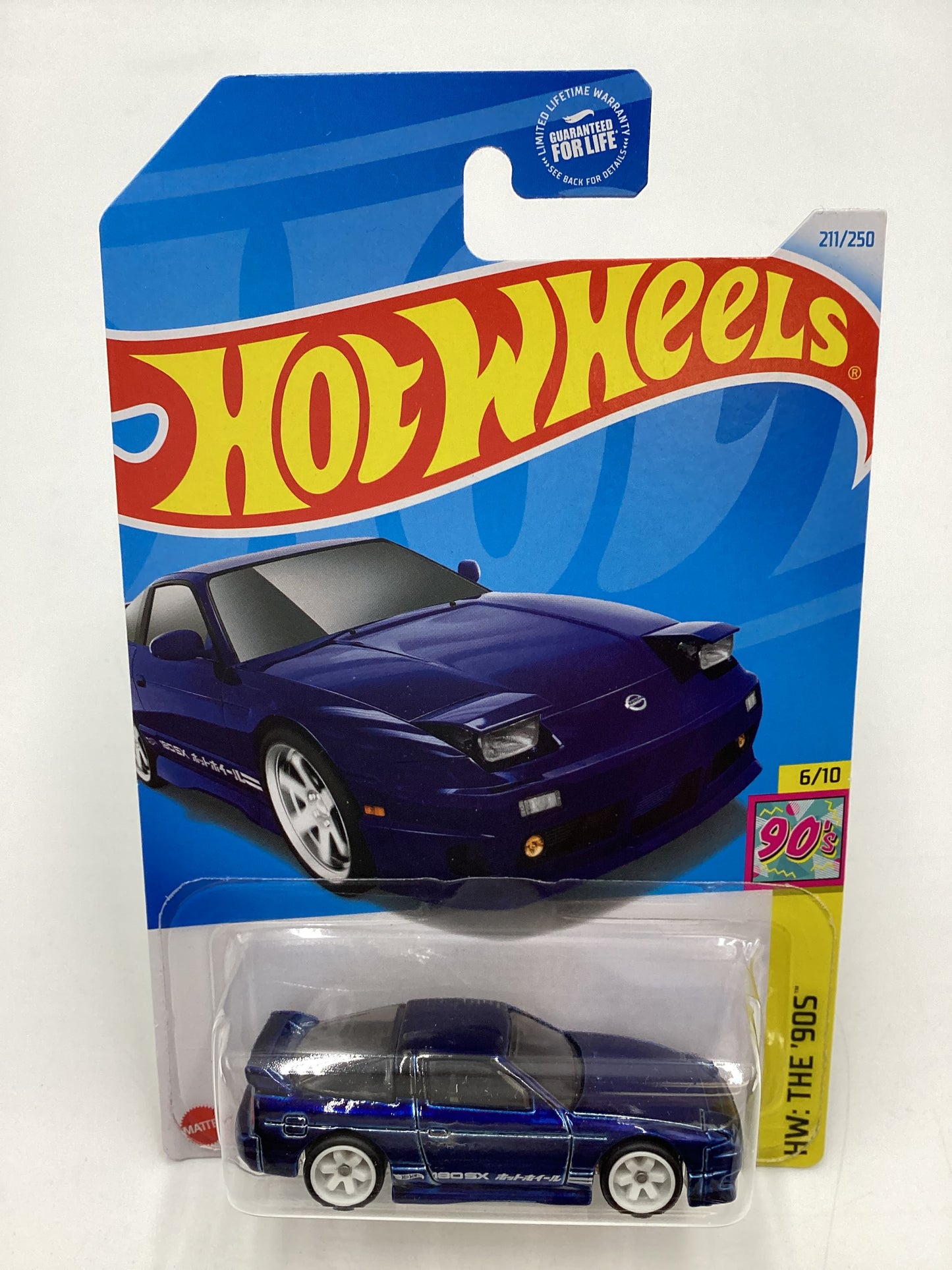 2024 Hot Wheels Super Treasure Hunt #211 96 Nissan 180SX Type X Blue W/Protector