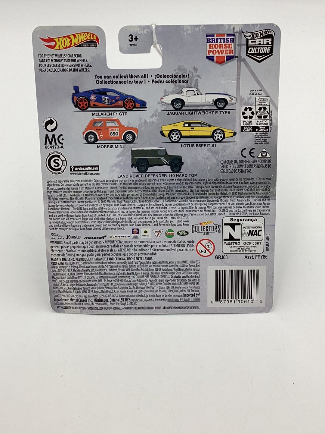 Hot Wheels British Horse Power Land Rover Defender 110 Hard Top 5/5 256C