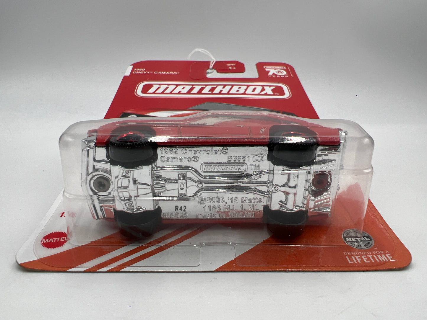 Matchbox 70 Years Red Target Exclusive #1 1969 Chevy Camaro Red