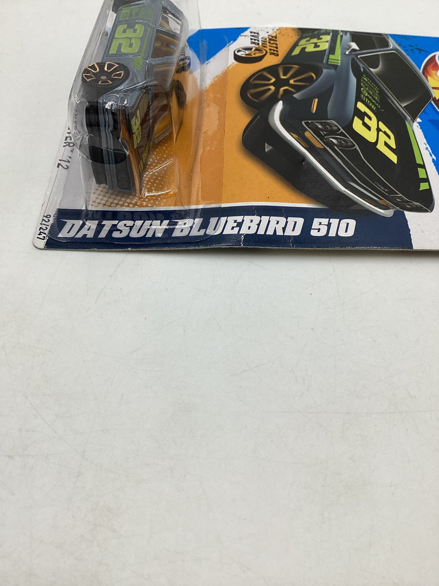 2012 Hot Wheels #92 Datsun Bluebird 510 Gray 88A