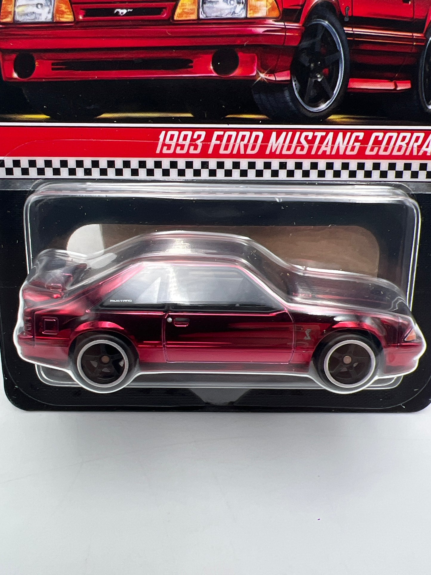 2021 Hot Wheels RLC 1993 Ford Mustang Cobra R Red W/Protector