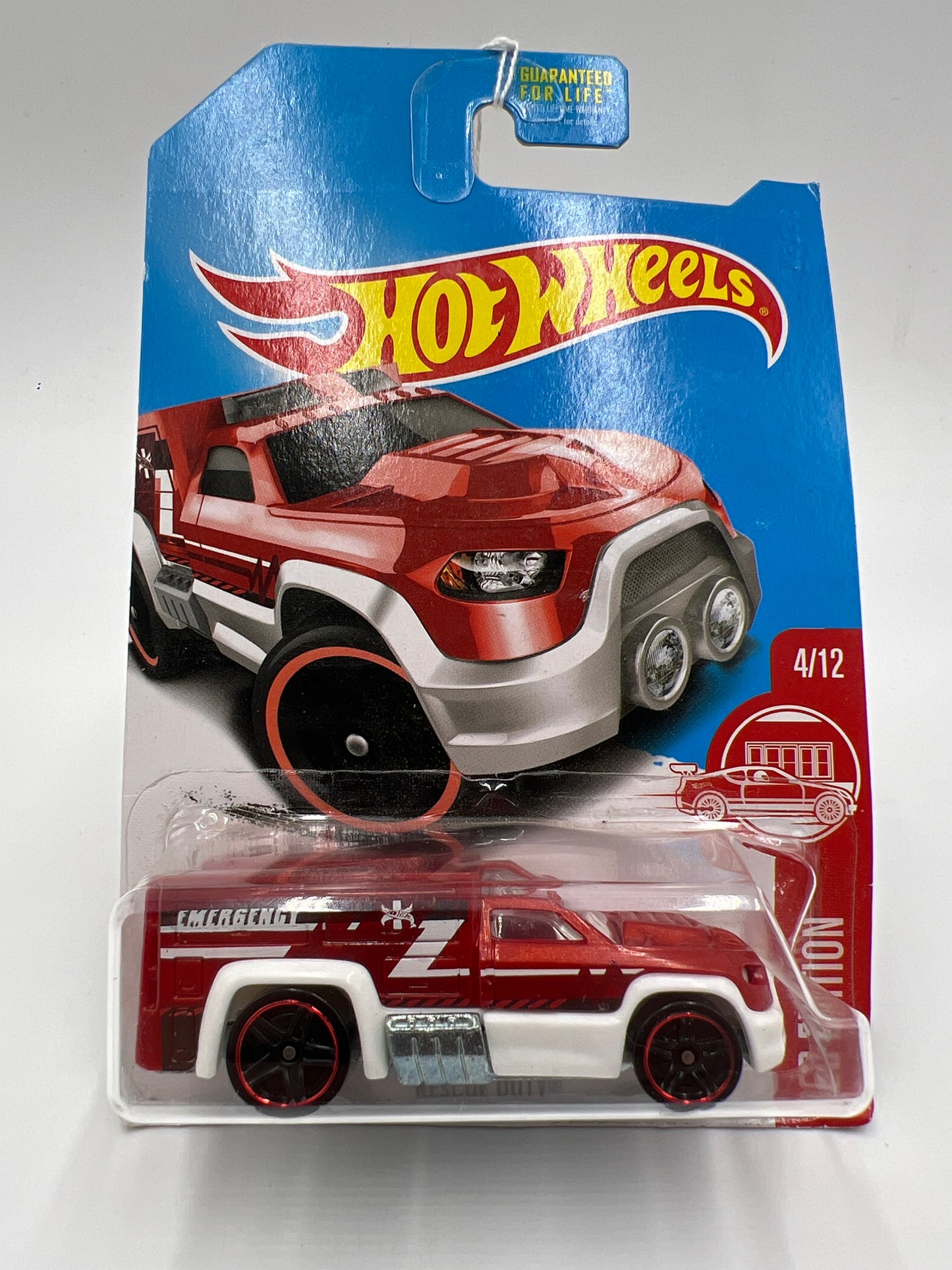Hot Wheels Target Red Edition Rescue Duty Red Blister Not Perfect