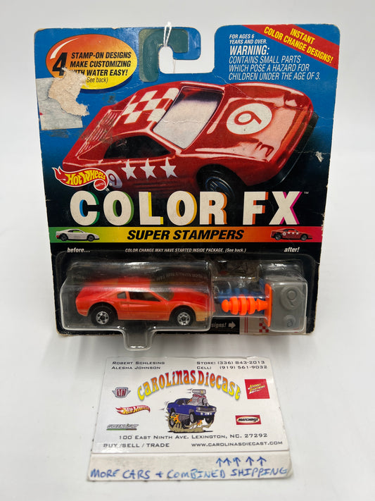 1994 Hot Wheels Color FX 12028 Ferrari 308 Red *Bad Card*