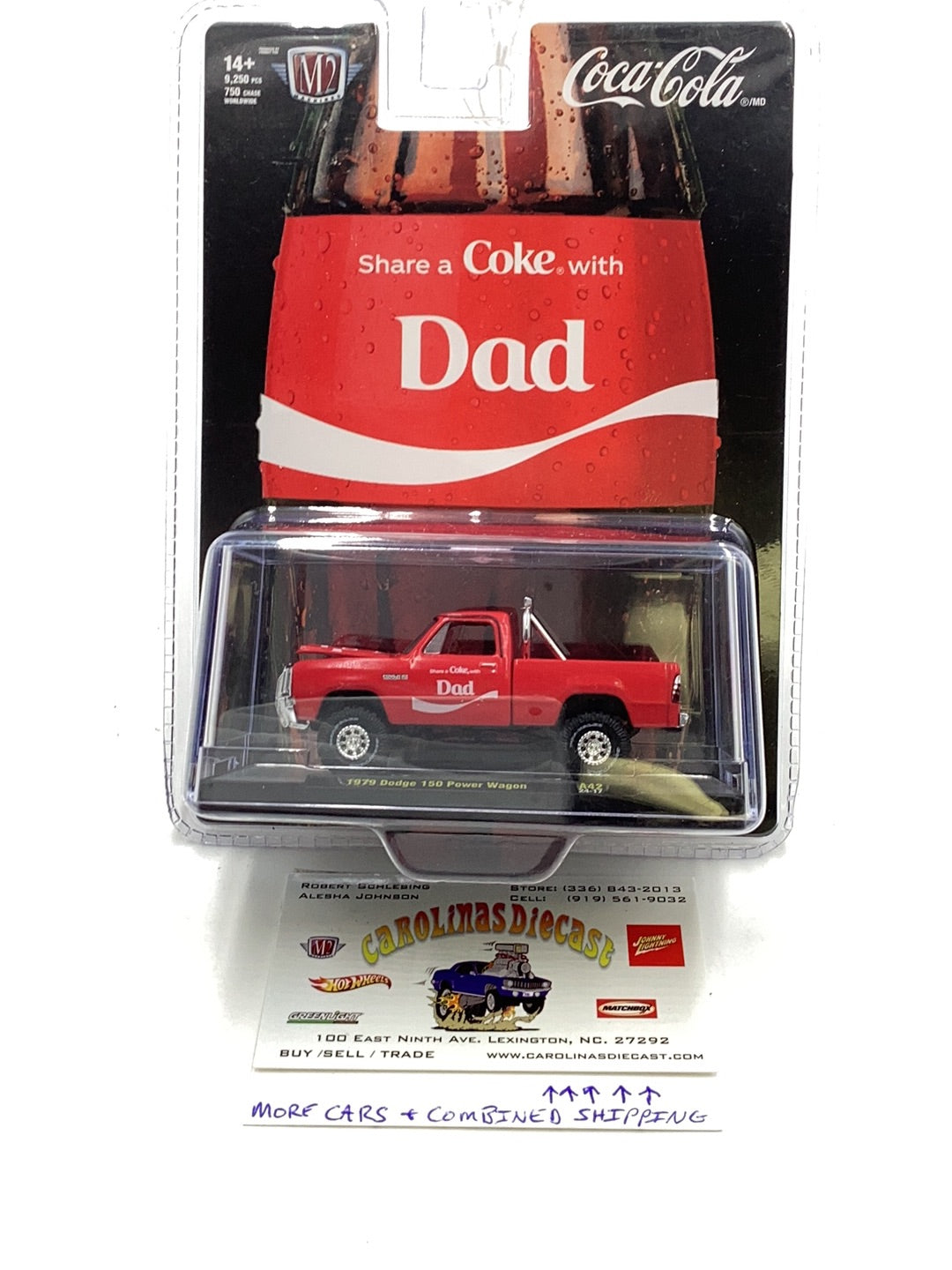 M2 MACHINES Coca Cola 1979 Dodge 150 Power Wagon A42