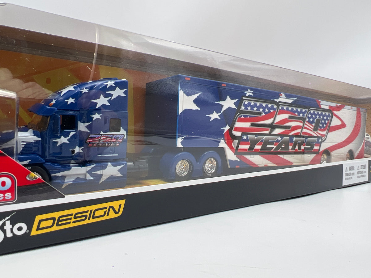 Maisto Design 1/64 Mijo Exclusive America 250th Mack Anthem & 1993 Chevrolet 454 SS Pick-Up
