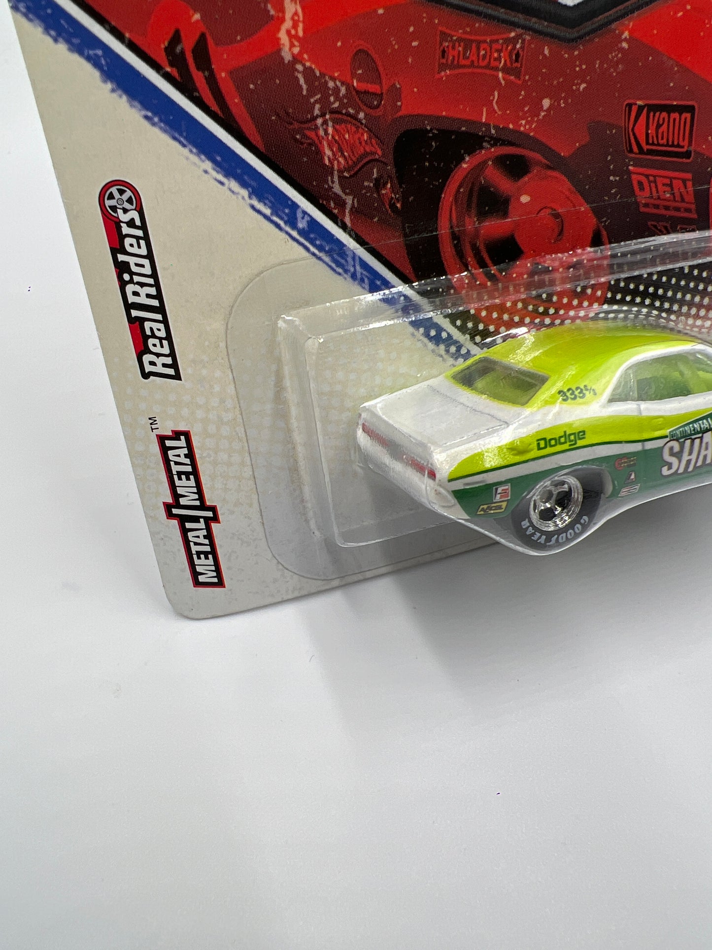 Hot Wheels Premium Vintage Racing #6 70 Dodge Challenger Continental Shaker Green W/Protector