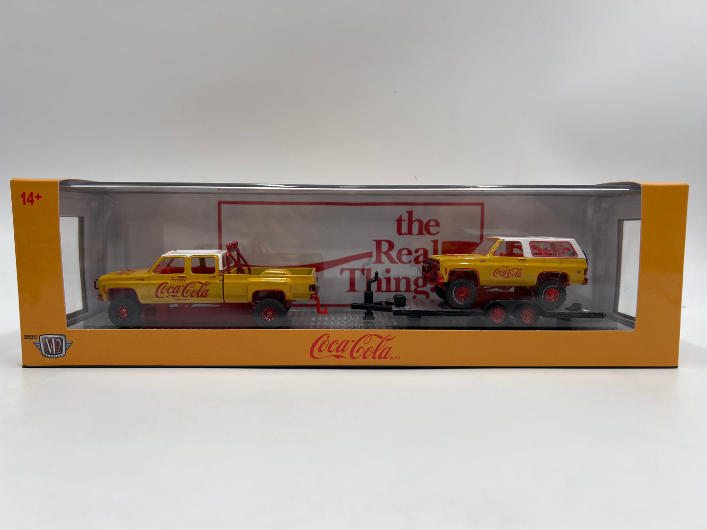 M2 Machines Auto Haulers CHASE Coca Cola 1972 Chevrolet Cheyenne Super 30 & 1973 Chevrolet K5 Blazer TW28