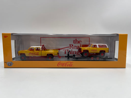 M2 Machines Auto Haulers CHASE Coca Cola 1972 Chevrolet Cheyenne Super 30 & 1973 Chevrolet K5 Blazer TW28