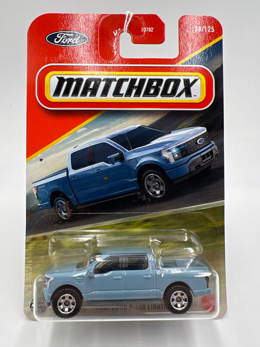 2025 Matchbox #38 2022 Ford F-150 Lightning Light Blue 217C
