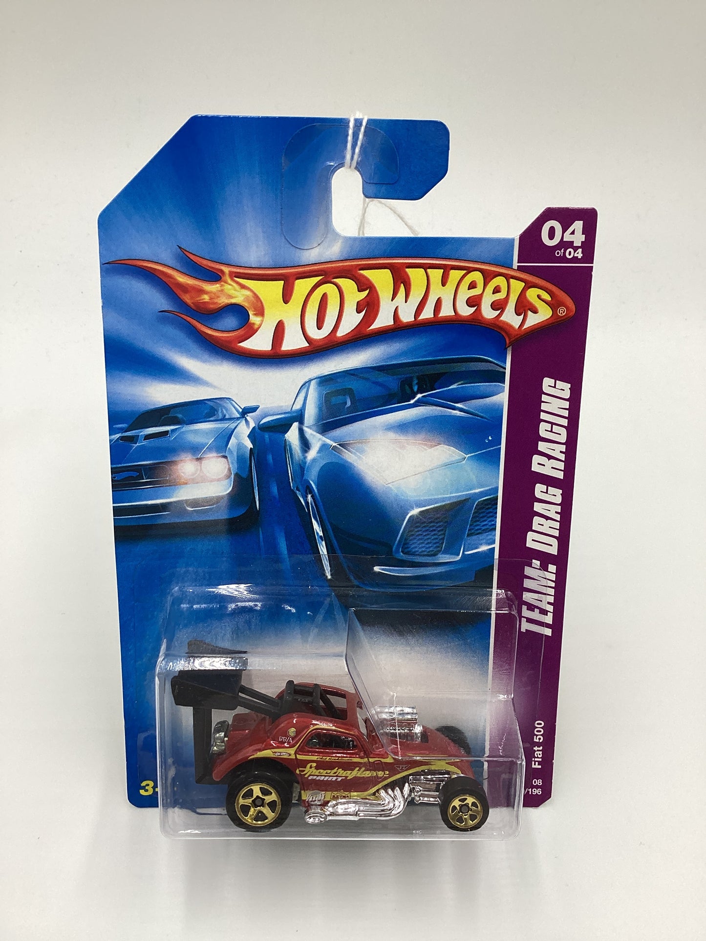 2009 Hot Wheels Team: Drag Racing #160 Fiat 500 Red