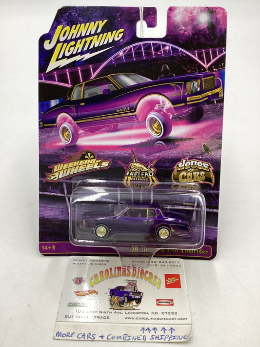 Johnny lightning x HOC Weekend of wheels Exclusive 78 Chevy Monte Carlo Lowrider Purple 231A