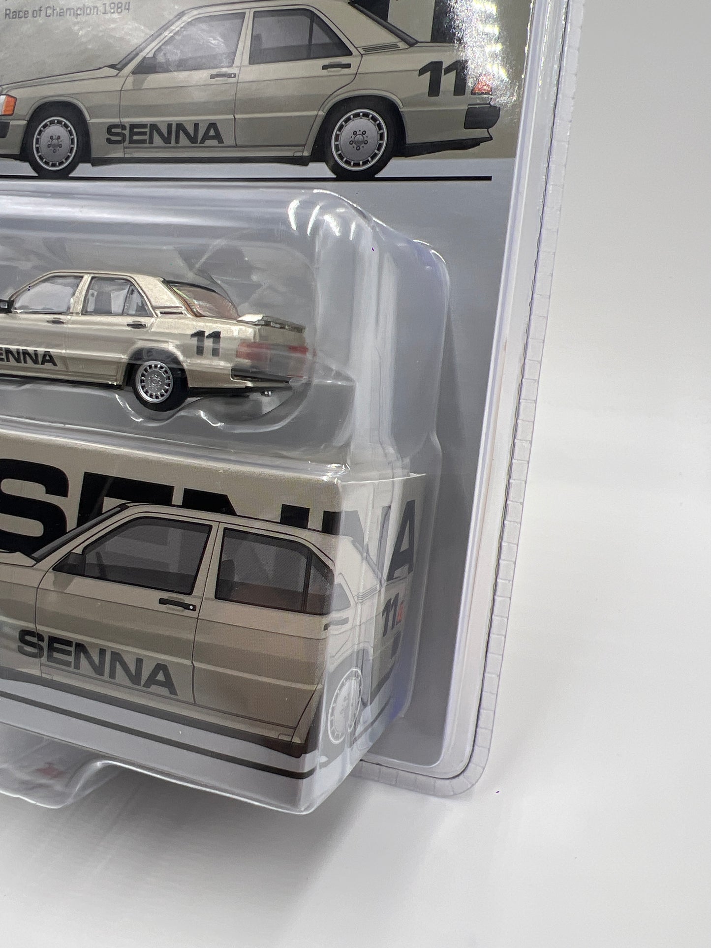 Tarmac Works Mijo Exclusives Mercedes-Benz 190 E 2.3-16 Senna Race Of Champion 1984