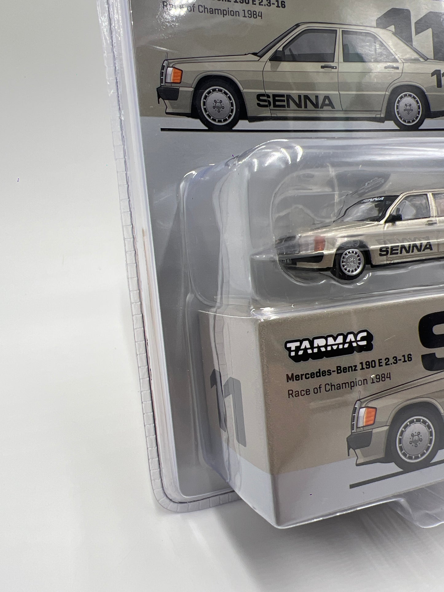 Tarmac Works Mijo Exclusives Mercedes-Benz 190 E 2.3-16 Senna Race Of Champion 1984
