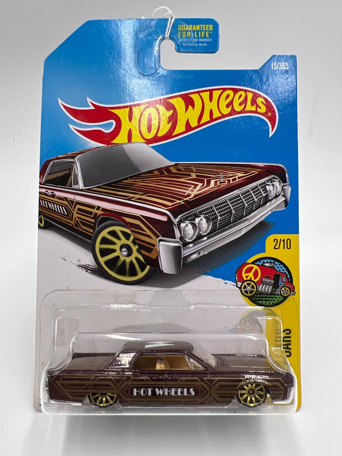 2017 Hot Wheels Art Cars #15 64 Lincoln Continental Brown 55C