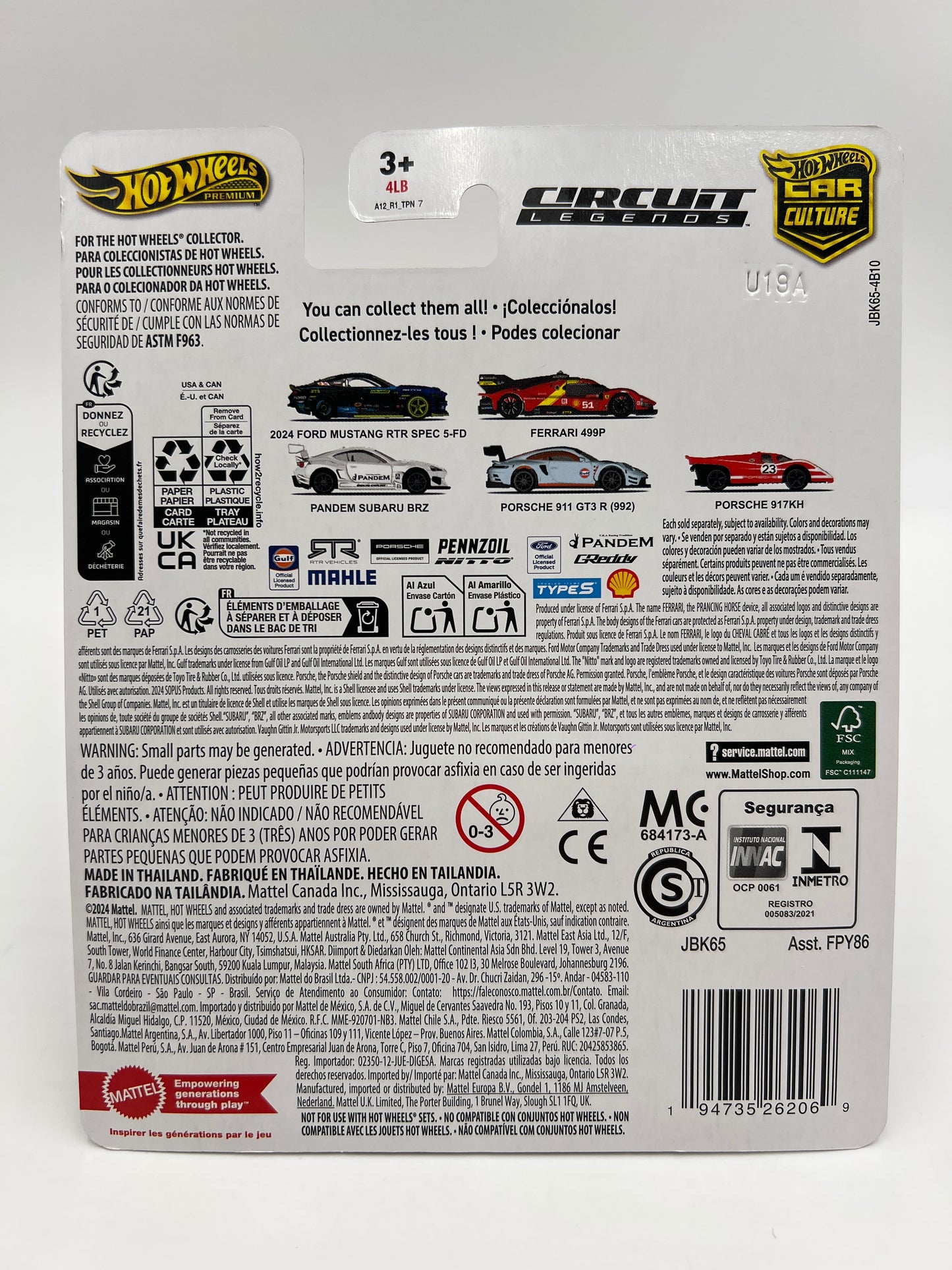 2025 Hot Wheels Car Culture Premium Circuit Legends Complete Set Of 5