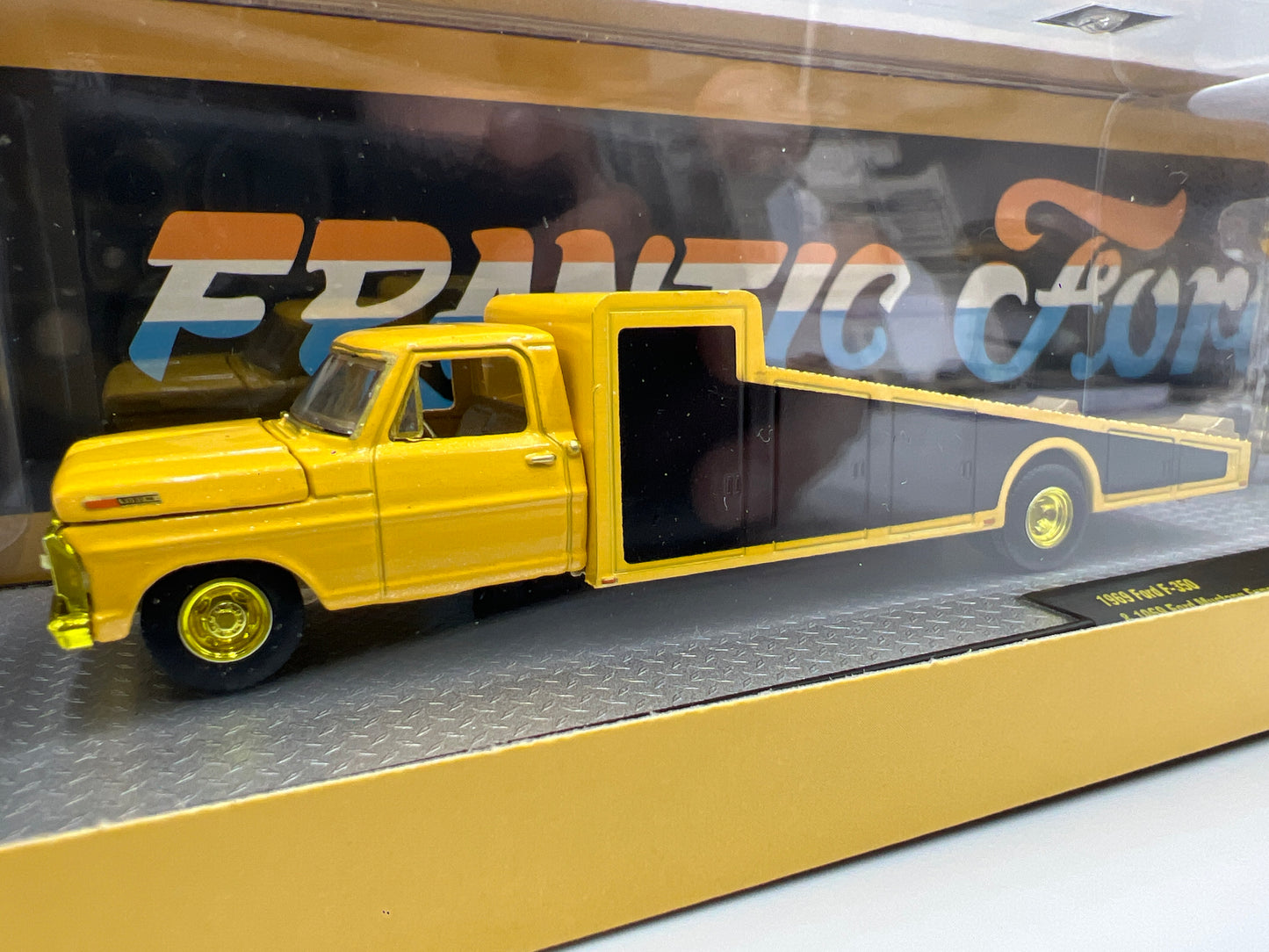 2025 M2 Machines Auto Haulers CHASE 1969 Ford F-350 & Mustang Funny Car Frantic Ford S44
