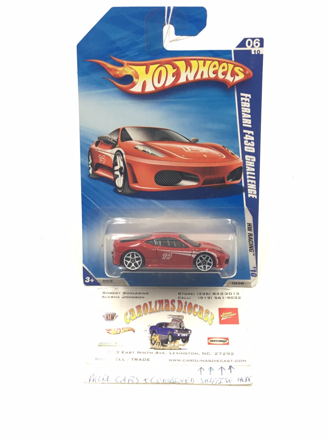 2010 Hot Wheels #154 Ferrari F430 Challenge Red QQ7