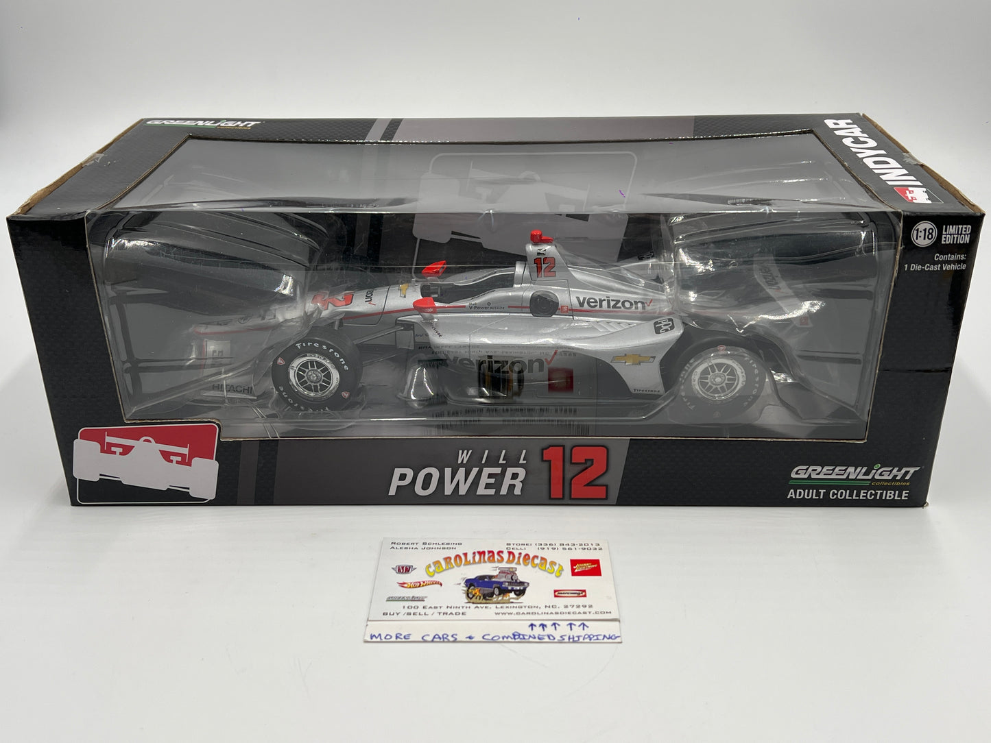 Greenlight 1:18 Indycar Series Will Power #12 Verizon Silver