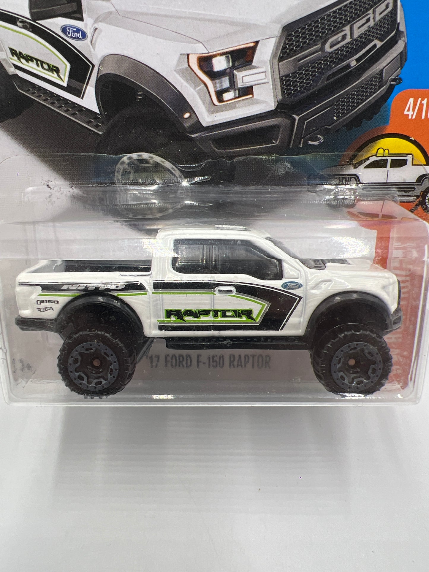 2017 Hot Wheels Hot Trucks #129 17 Ford F-150 Raptor White 31A