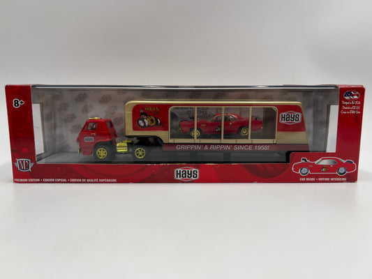 M2 Machines Auto Haulers CHASE Hays 1970 Dodge L600 COE & 1971 Plymouth Hemi Cuda R35