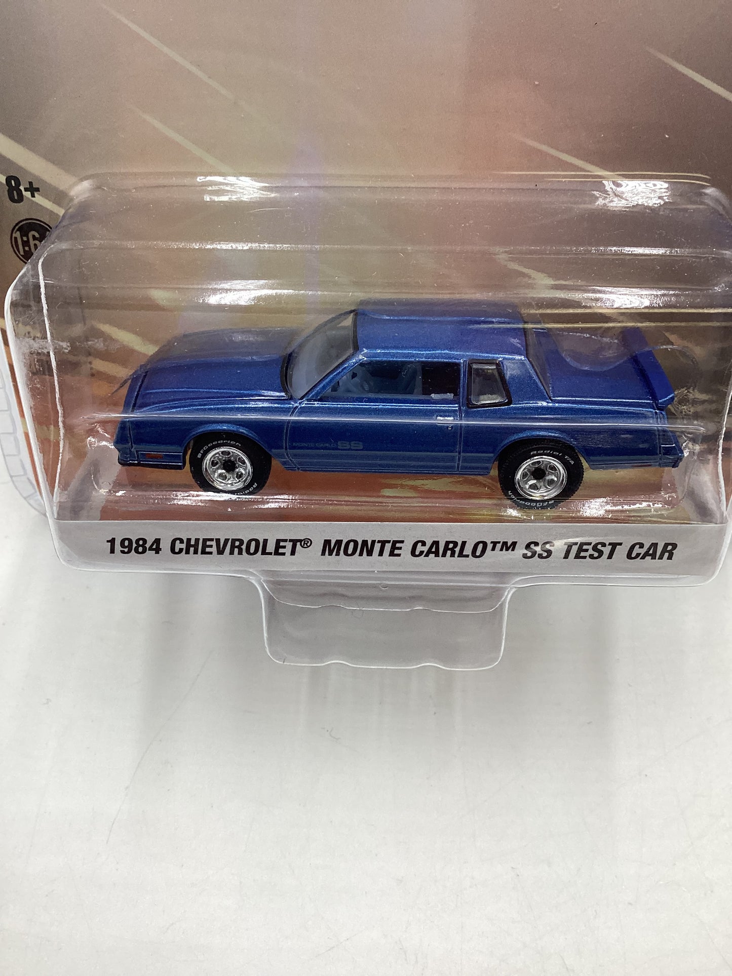 Greenlight Detroit Speed Series 1 1984 Chevrolet Monte Carlo SS Test Car Blue