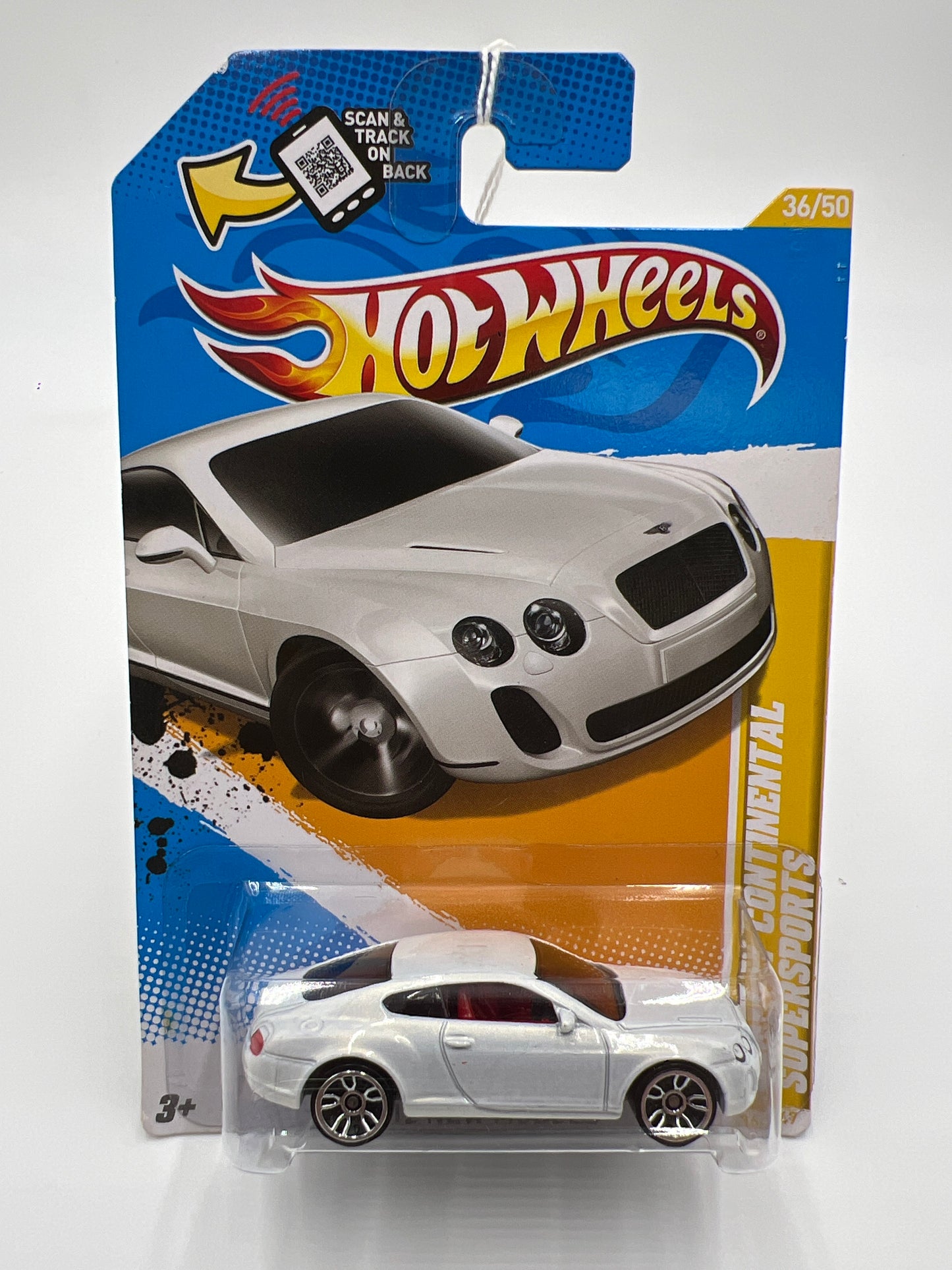 2012 Hot Wheels New Models #36 Bentley Continental Supersports White 68A