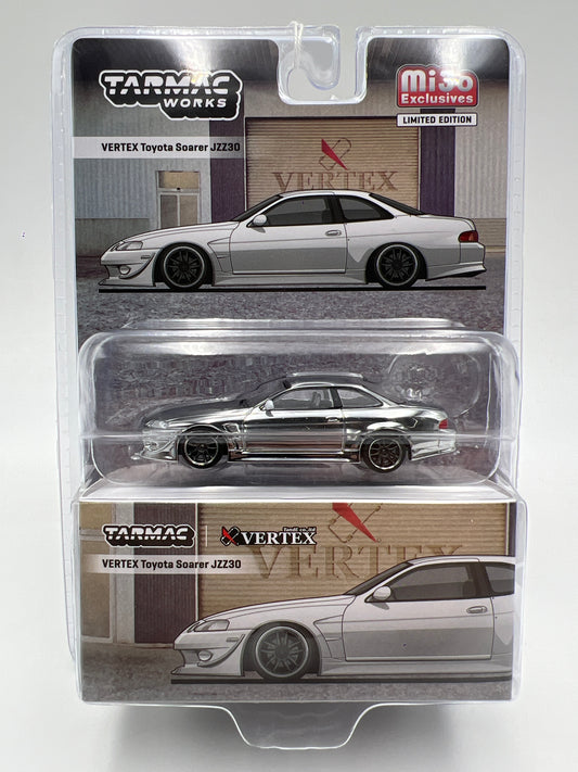 Tarmac Works Mijo Exclusives CHASE VERTEX Toyota Soarer JZZ30 Chrome