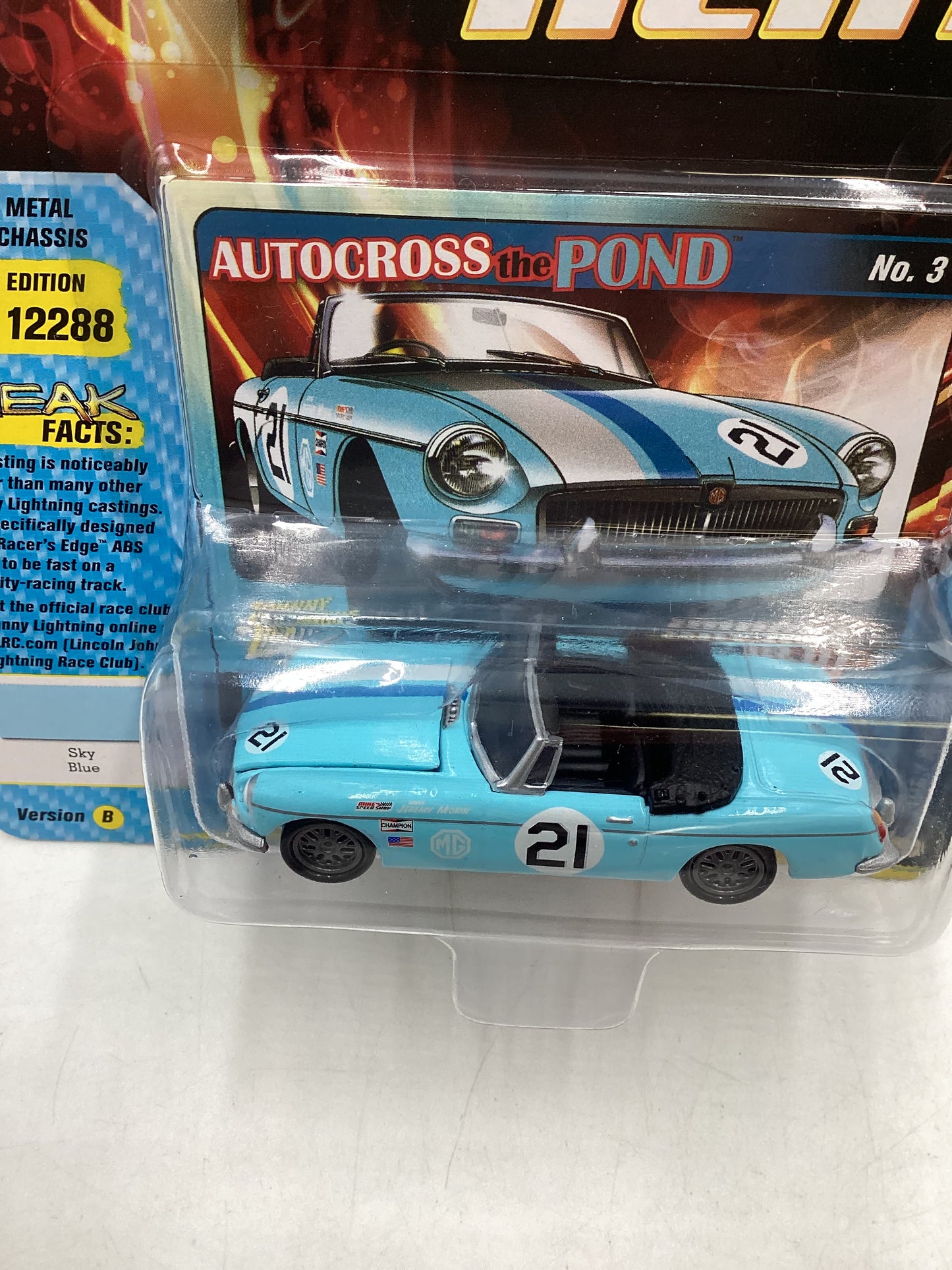 Johnny lightning Street freaks Import Heat 1963 MG MGB Light Blue 230F