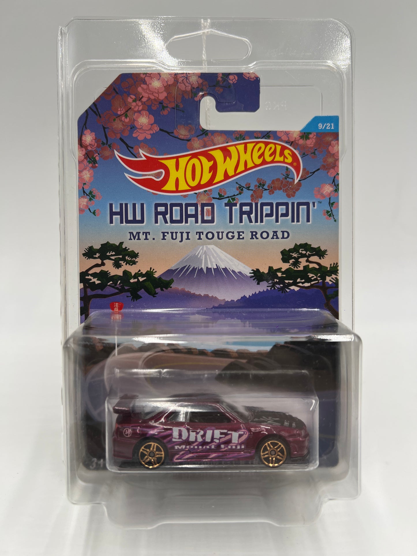 Hot Wheels HW Road Trippin #9 Nissan Skyline GT-R R34 W/Protector